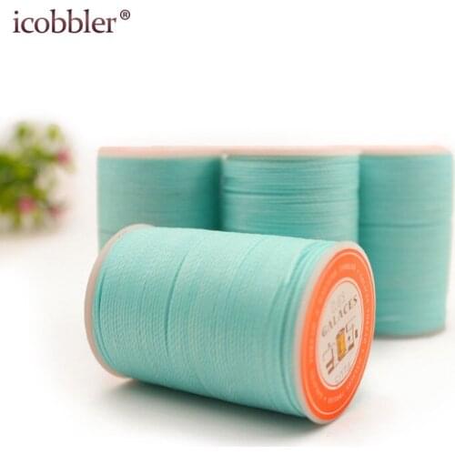 High Quality 0.8mm Strong Polyester Thread DIY Craft New Colour Hand Sewing Round Waxed Thread, for Leather Clothing Wallet Sofa