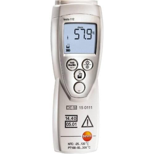 Testo 112 highly accurate temperature measure instrument PTB approval 0560 1128