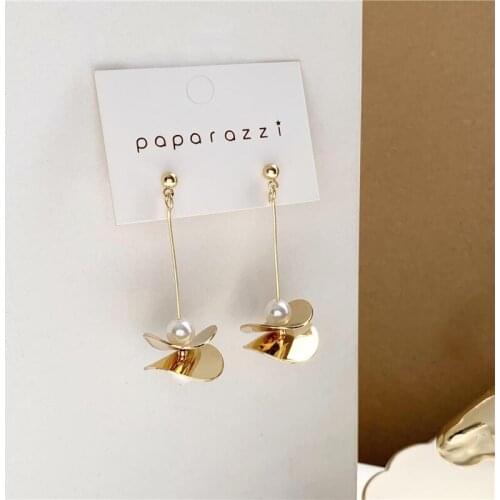 YANGLIUJIA accessories temperament niche pearl earring female character joker contracted cold wind earring jewelry gifts