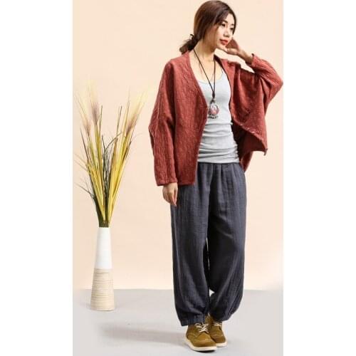 Women Yoga Pant Linen Loose Wide Leg Baggy Bloomer Sweatpant Casual Jogger Running Workout Athletic Pant Trousers sportswear