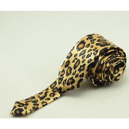 1 piece polyester Fashion 5cm width Slim Ties For Men Casual Printing Printed Striped Leopard Necktie Brand Gravata Cravat