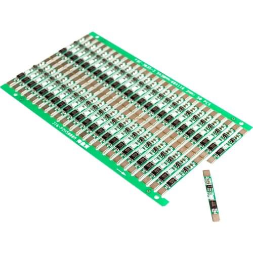 1S 3.7V 3A li-ion BMS PCM battery protection board pcm for 18650 lithium ion li battery