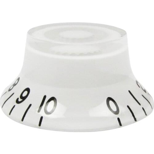 12pcs Electric Guitar Knobs Top Hat Volume Tone Speed Control White For LP SG Style Guitar Parts Replacement