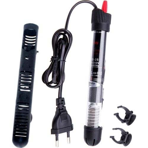 Fish Tank Heating Rod 20~34C Adjustable Aquarium Submersible Temperature Thermostat Constant Heater Rod EU/US Plug