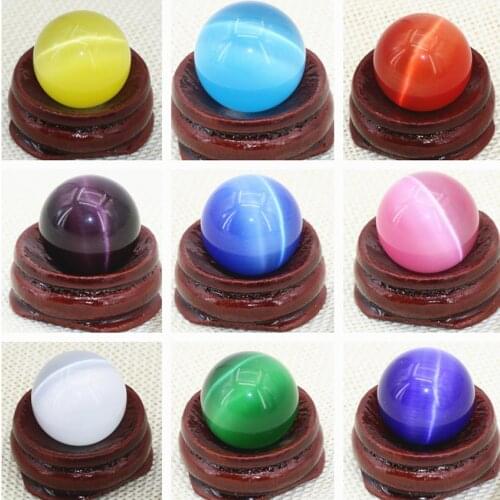20mm 2pcs free shipping multicolor Mexico opal sphere crystal round ball stone beads crystal hot sale decorate accessories B2887