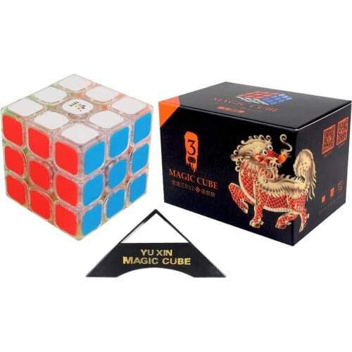 2021 YuXin Magic Cube Black Kylin V2 3x3 Original Speed Cube 5.7cm Educational Toys for Child 3x3x3 Magico Cubo