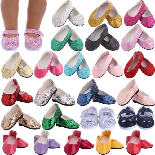 Doll Accessories Shoes 7Cm Length Manual Shoes High-quality For 18 Inch Americna Doll Girls And 43 Cm Baby New Born Dolls Toy