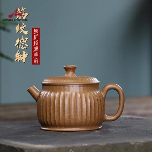 Handmade Yixing Teapot 160cc Purple Clay Zisha Pot Duan Clay Tea Pot 7 Holes