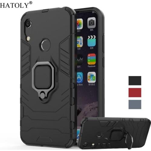 For Cover Huawei Y6 2019 Case Shockproof Armor Case For Huawei Y6 2019 Magnetic Finger Ring Stand Phone Cover For Huawei Y6 2019