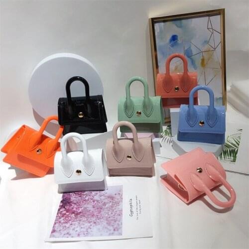Mini Candy Color Women Handbags Designer Jelly Bag Luxury Clear Pvc Shoulder Crossbody Bags Chains Lady Small Purses
