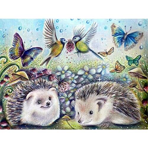 Animal Butterfly Flower DIY Embroidery Cross Stitch 11CT Kits Needlework Craft Set Printed Canvas Cotton Thread Home Sell