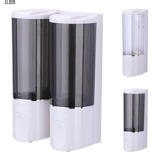 Single/Double 350ML Wall-mounted Soap Dispenser Bathroom Accessories Liquid Shampoo Dispenser For Kitchen Hotel Hand Sanatizer