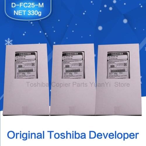 3Pcs A Lot TOSHIBA Original Copier parts D-FC25-M Magenta Developer 6LH47952300 For Toshiba Copier Model 2040/2540/3040/4540