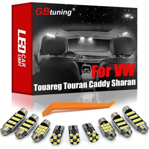 100% Canbus LED For Volkswagen VW Touareg 7L 7P Touran Caravelle Multivan T4 5 6 Caddy 3 4 Sharan 7M 7N Car Lamp Interior Light