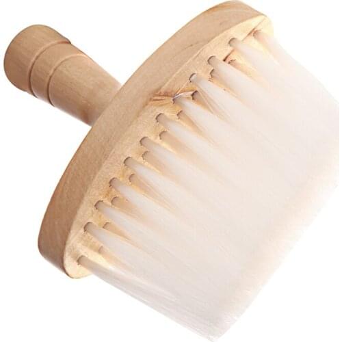 Barber Neck Face Duster Brush Soft Wooden Handle Cleaning Hairbrush Hair Sweep Brush Salon Household Hair Cleaning