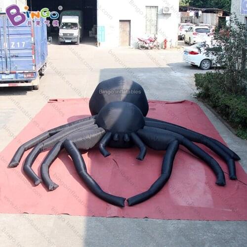 Personalized 5.5X5 meters big halloween inflatable spider promotional large spider inflatables for decoration toys