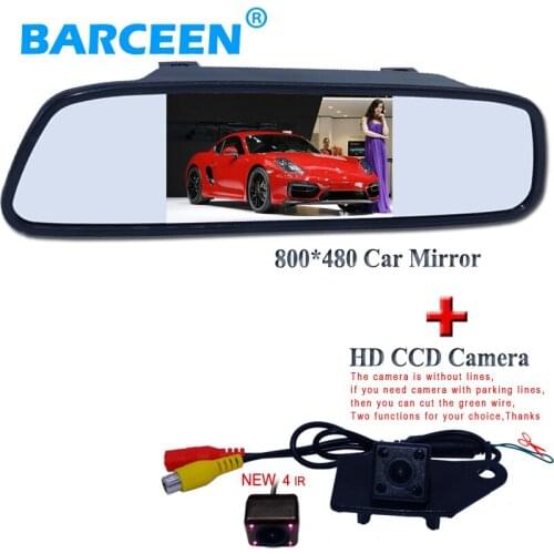 Wire car rear view camera ues for MITSUBISHI RVR ASX 2013/014 +800*480 resolution car parking mirror 4.3"
