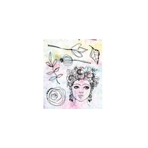 Girl Transparent Clear Silicone Stamp/Seal for DIY scrapbooking/photo album Decorative clear stamp A1336