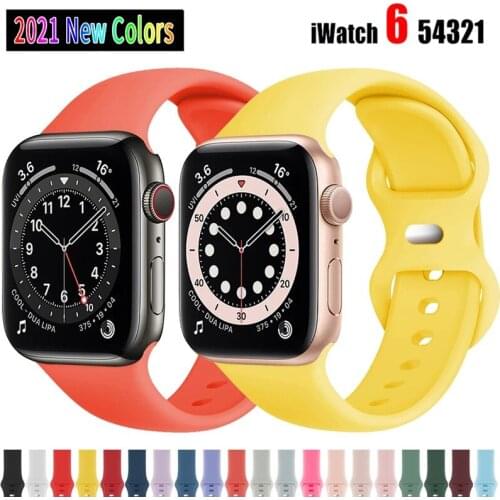 Sport For Apple Watch Se 6 5 Band 44mm 42mm Watchband Strap on Smart iWatch Bracelet Series 5 4 3 2 1 40mm 38mm Accessories Belt