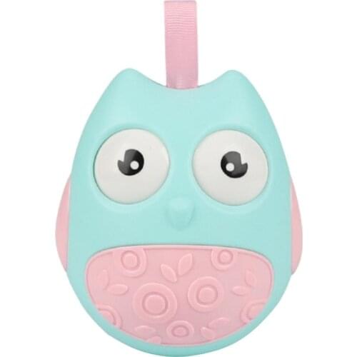 Cute Baby Toys Nodding Moving Eyes Owl Doll Baby Rattles Gifts Baby Roly Poly Tumbler Toy With Bell Toys For Children