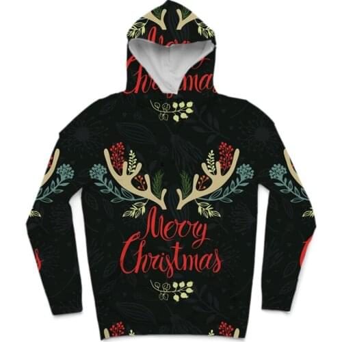 REAL American US SIZE Custom Merry Xmas 3D Sublimation Printing Hoody Hoodie Plus size 5xl 6xl