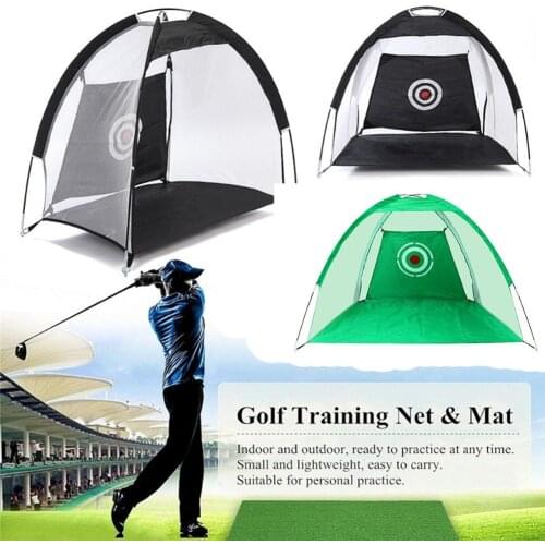 Golf Practice Net Practice Golf Hitting Nets With Carry Bag Golf Accessories For Indoor Outdoor Sports