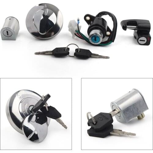 Motorcycle Ignition Switch Lock Fuel Cap Key Set For Honda CMX250 Rebel 1985-2015 & CA125 1995-1999