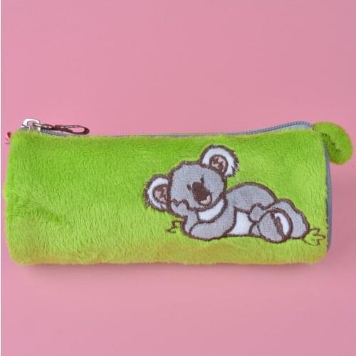 Green Color Koalas Plush Toy Pencil Case, Kids Child Coin Bag Brithday Gift Coin case Make up bag