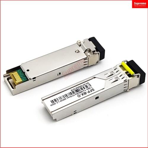 1.25Gb/s 20km LC Fiber SFP Hot Pluggable Module BiDi 1310nm/1550nm 20km WDM SFP Module LC Switch Compatible