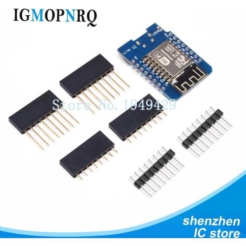 1set D1 mini - Mini NodeMcu 4M bytes Lua WIFI Internet of Things development board based ESP8266 by WeMos