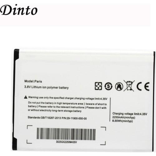 2250mAh 3.8V Original for Ulefone Paris Replacement Phone Battery Backup Batteries for Ulefone Paris X Paris Lite Smart Phone