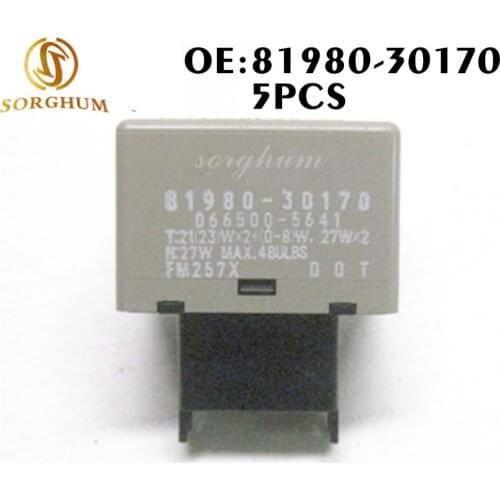 5PCS 81980-30170 Turn Signal Flasher Relay For Toyota CAMRY CROWN INNOVA/KIJANG FORTUNER HILUX LAND CRUISER For LEXUS LS600H