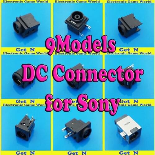 9Models, 10pcs each, 90pcs/lot New Laptops DC Sockects For Sony DC Connectors
