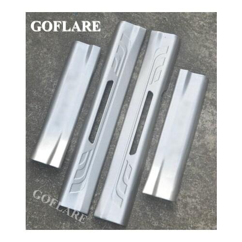 Car styling for KIA Sorento XM 2009-2014 door sill scuff plate portector cover accessories stainless threshold welcome petal