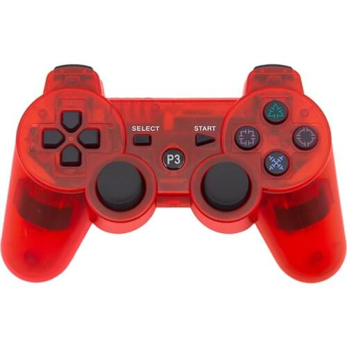 Wireless Bluetooth Gamepad Transparent Controller For Sony PS3 Playstation 3 SIXAXIS Video Game Controller