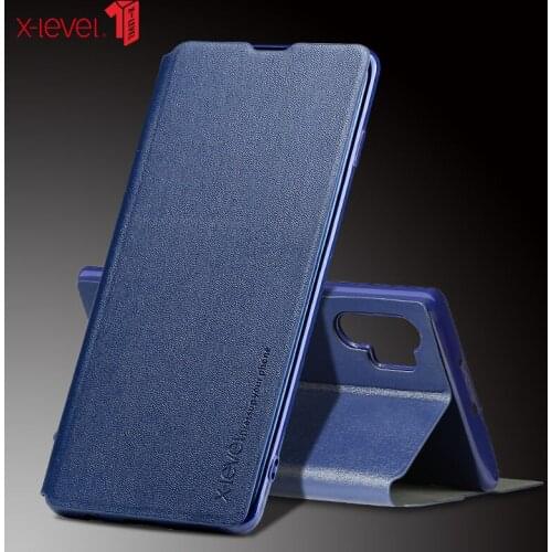 X-level Leather Case Business For Samsung Galaxy Note10 Note10plus Case Ultra-thin All-inclusive Protective Sleeve Phone Case