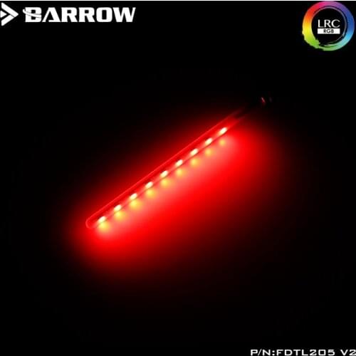 BARROW 12V 4PIN RGB Light connect to Motherboard AURA Support 200mm / 260mm R Cylindrical Water Coolant Tank