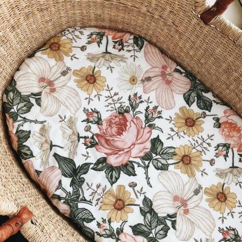 Fitted Cotton Crib Sheet With Removable Washable Cover Toddler Baby Care Bassinet Mattress Pad Covers Soft Stretchy Cradle Sheet