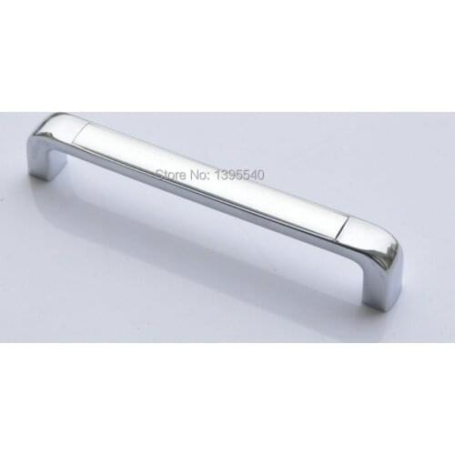 New 128mm Modern Cabinet Drawer Handle Sample Cupboard Handles Chroming Solid Kitchen Knob\Furniture Closet Pulls\Bars Knob