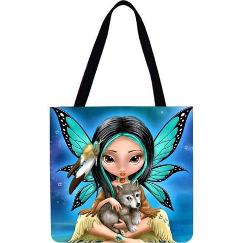 Casual Shopper Totes Elves Printing Womens Shoulder Bag Trend 2021 Cheap Lady Large Capacity Handbags Design Bag de luxe femme