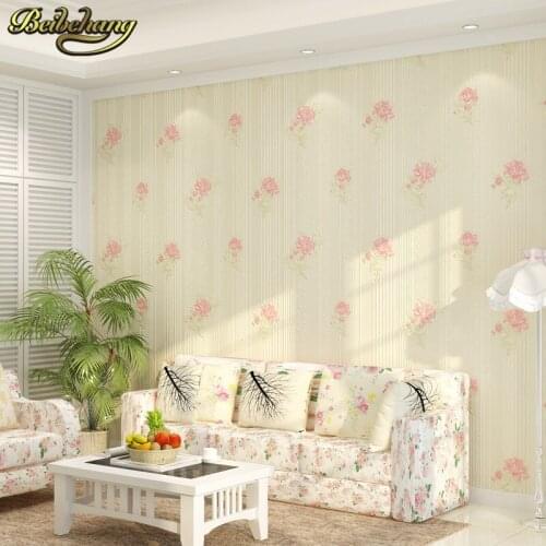 Beibehang Simple pastoral flowers Wallpaper For Wall 3 D Classic TV Room Bedroom Wall paper Home Decor 3D flooring papel wall