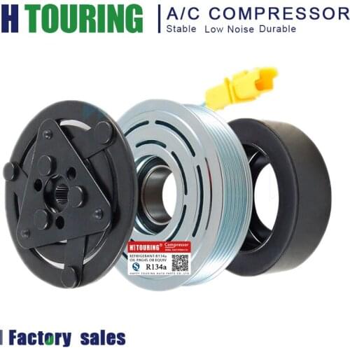 Sd6v12 AC compressor Clutch For Peugeot 206 307 Citroen C2 C3 9646273880 9655191580 9655421780 9659231580 9682930280 9684480180