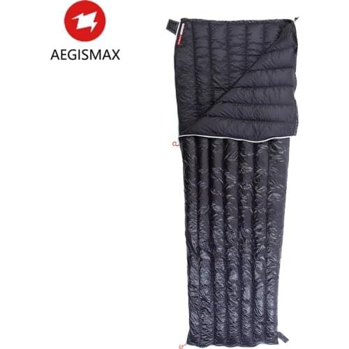 Hot AEGISMAX Sleeping Bag Lengthened Adult Outdoor Camping Tent Ultralight Envelope Type Spring Autumn Down Sleeping Bag