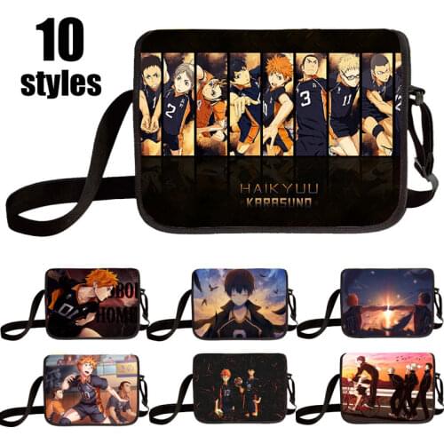 Cartoon Volleyball Juvenile Crossbody Bag Women Messenger Canvas High-capacity Cartoon Japanese Anime School Bags
