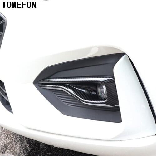 TOMEFON For Ford Focus 2019 Car Front Fog Light Lamp Foglight Frame Moulding Styling Cover Trim Exterior Accessories ABS