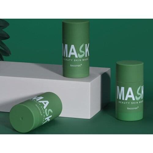 Ibcccndc Face Moisturizing Hydrating Green Tea Mask Tissue Hyaluronic Acid Mask Whitening TSLM2