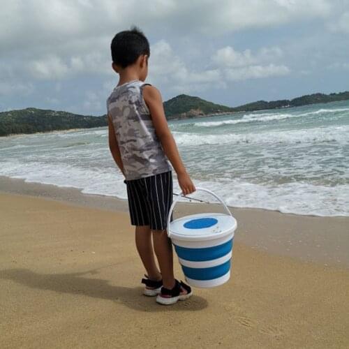 3L/5l Collapsible Bucket Portable Folding Bucket Lid Silicone Car Washing Bucket Children Outdoor Fishing Travel Home Storage