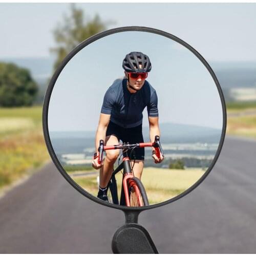 Bicycle Rearview Handlebar Mirrors Cycling Rear View MTB Bike Silicone Handle Rearview Mirror