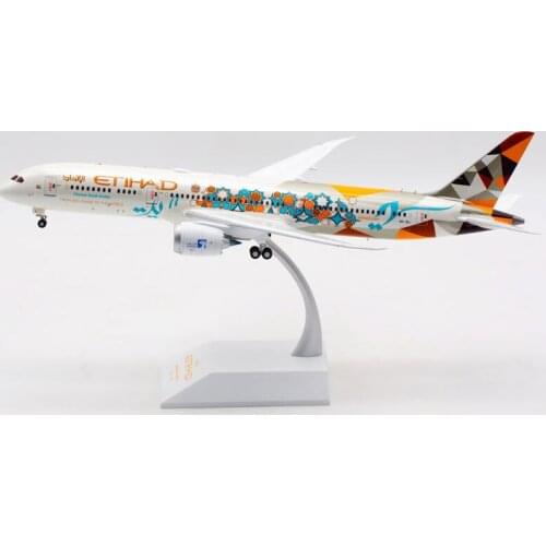 1:200 Airplane Etihad Airline B787-9 A6-BLI Model Toy W Base Alloy Aircraft Plane Collectible Display Aviation Airliner