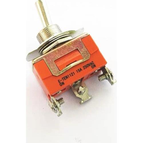 1PCS E-TEN1121 15A 250VAC 3PIN ON-ON Toggle switch Rocker switch The power switch micro switch Orange
